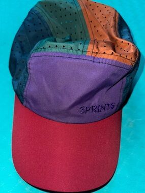 Sprints Colorblock Sport Cap in Purple & Red